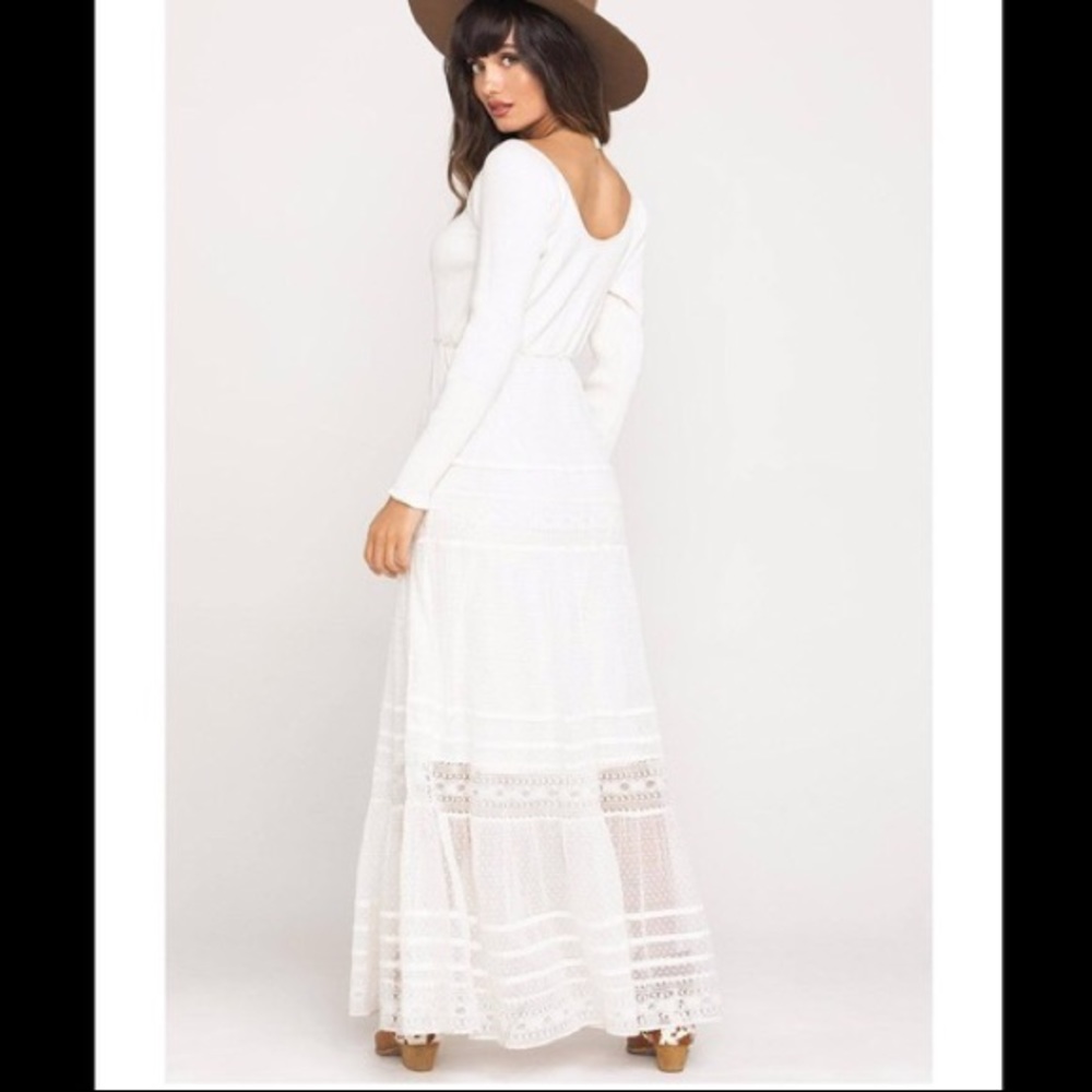 Earth Angel lace maxi dress NWOT - Picture 3 of 8